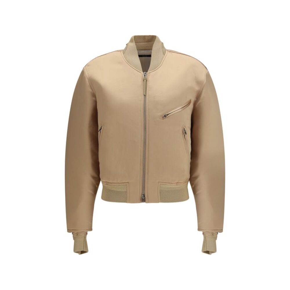 Tom Ford Women Satin Aviator Bomber Jacket